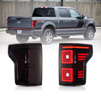 VLAND Full LED Pro-Tube Tail Lights For 2015-2020 Ford F150 w/Start-Up Animation