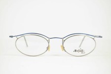 Vintage Sting Eyewear 1434 C 669 Gray Blue Oval Glasses NOS