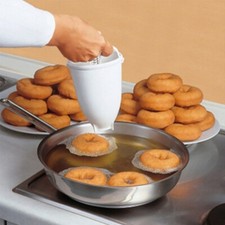 Dispensador de batería para hacer donas de plástico para hacer pasteles de donas hágalo usted mismo