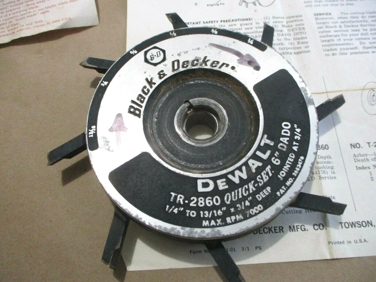 Dewalt outlet dado set