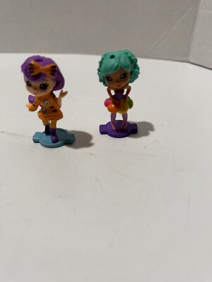 PARTY POP TEENIES GLITTERY FIGURE DOLL PVC SPIN MASTER TOY Lot Of 2