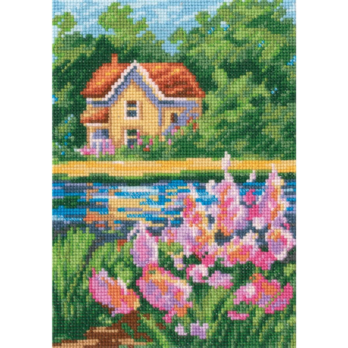 RTO counted cross stitch kit ""Summer colours I"", 12,5x17,5cm, DIY