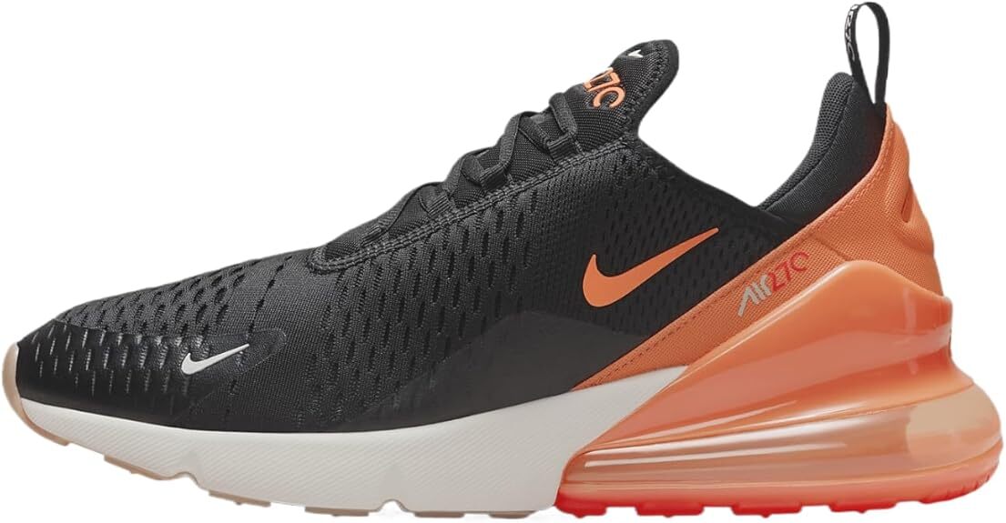 Мужские кроссовки Nike Air Max 270 Black/Total Orange (AH8050 030)