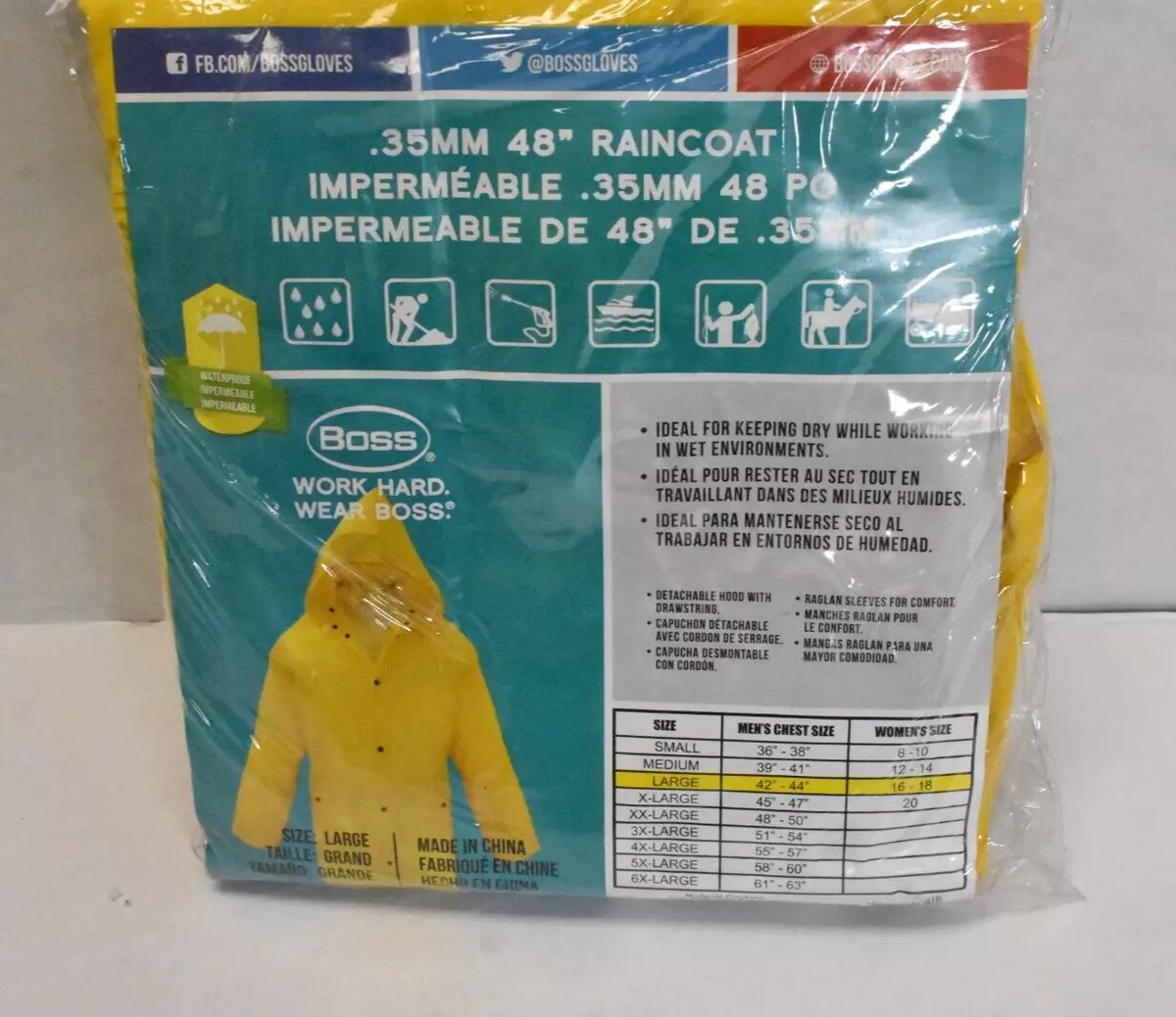 Pvc raincoat deals ebay