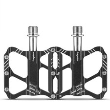 WEST BIKING Ultralight Titanium Bicycle Pedals Road Bike Flat Pedals 3 Bearings