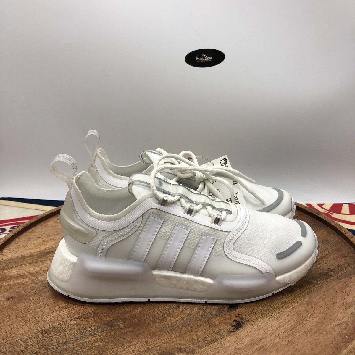 Adidas Womens Original NMD_V3 Triple White Running Sneakers Shoe
