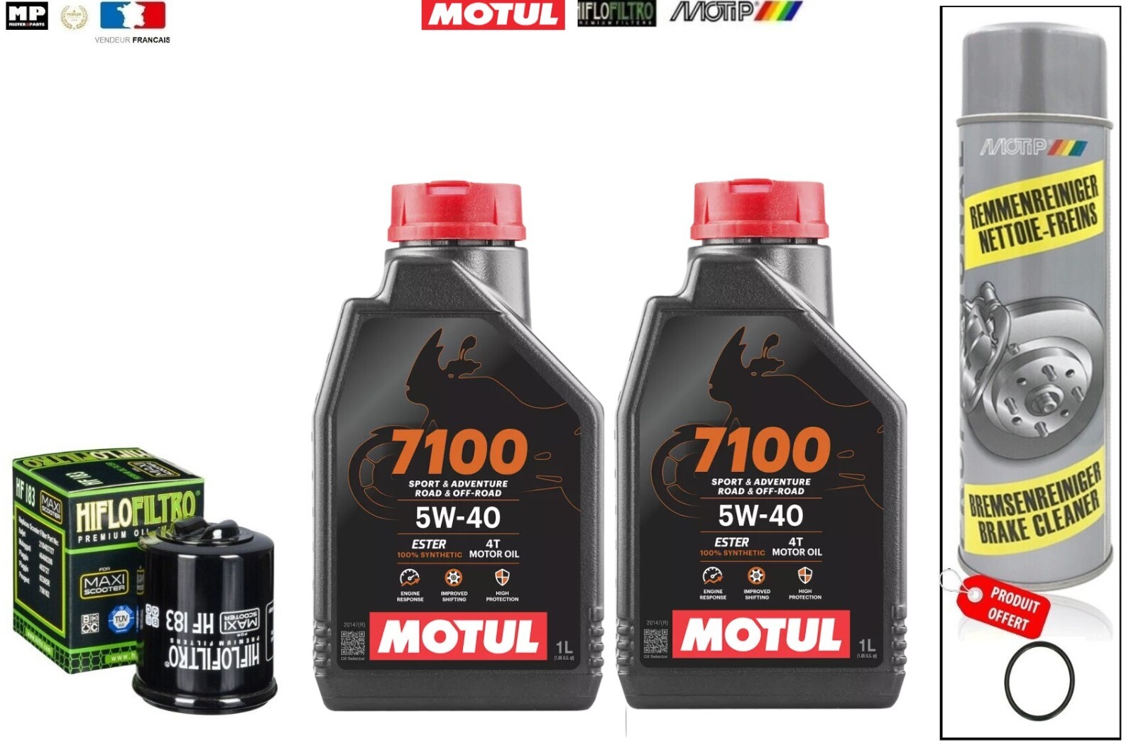 Kit vidange huile Motul pour Vespa Primavera 150 pour rouler serein en ville