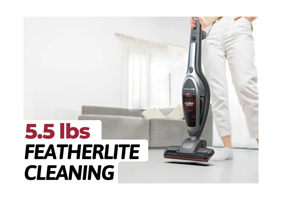 Roomie Tec SlimVac Upright Cordless Vacuum Cleaner for Home, Lightweight and ... - Image 2 of 4