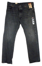 Levi's 501 Origianal Men's Dark Gray Straight Fit Jeans Size 36 x 34