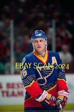 BRETT HULL In ACTION Color 35mm NEGATIVES 3 FRAMES Dallas STARS/STL BLUES HOF
