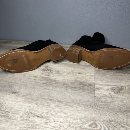 UGG ELORA Black LEATHER ANKLE HEELS US 9.5 Retails For 189.00 - Picture 8 of 8