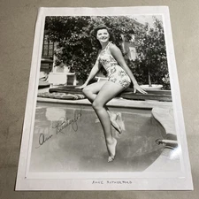 Anne Rutherford: Hand Signed Celebrity Photograph 8 x 10 Inches / KSK