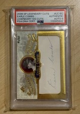 2006 SP Legendary Cuts Earle Combs Cut Auto /65 #LC-EC PSA DNA Authentic Auto 9