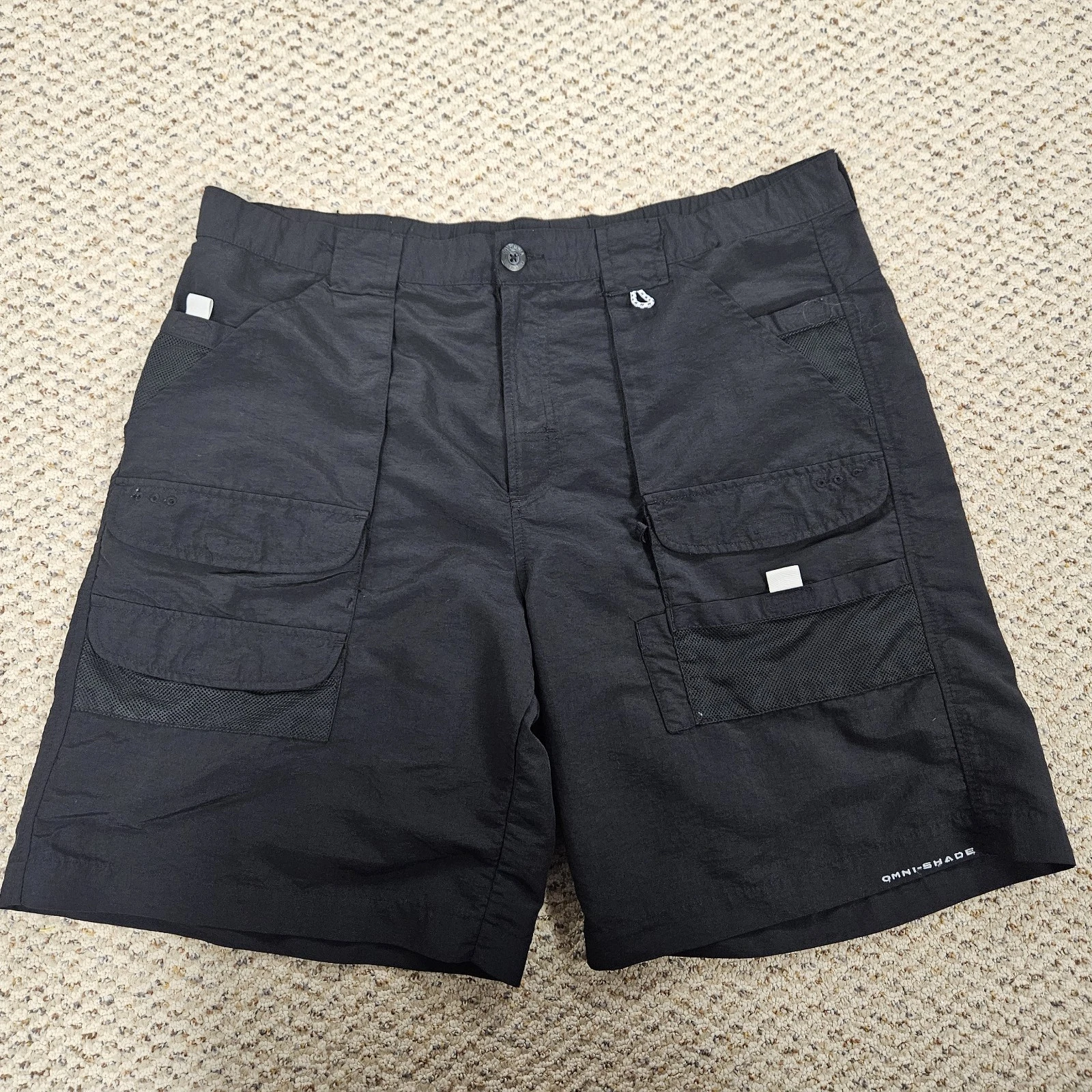 Columbia PFG Cargo Fishing Hiking Black Shorts Men's 38x10 Omni-Shade
Opens in a new window or tab