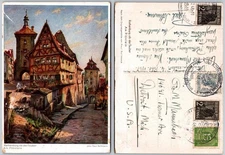 Continental Rothenburg Ob Der Tauber Postcard