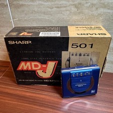 SHARP MD-ST501-A Portable MD Player 5538 From Japan
