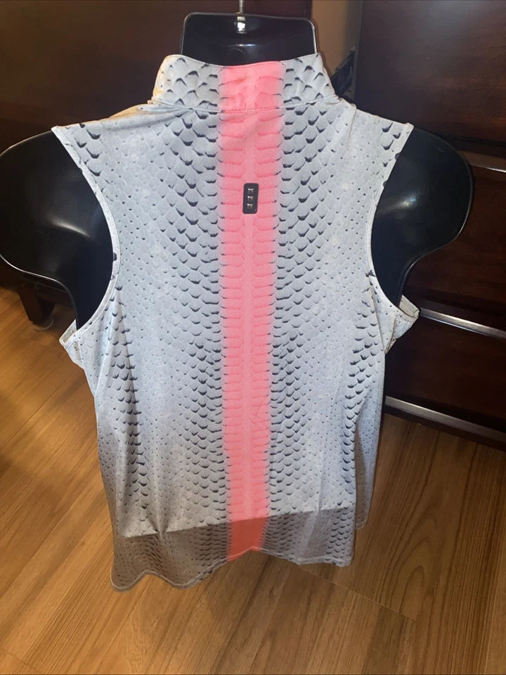 Женский многоцветный топ для гольфа JAMIE SADOCK на молнии 1/4 без рукавов размер XL - Изображение 4 из 4