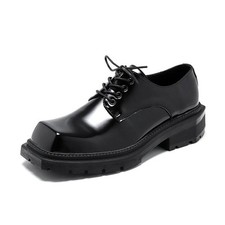Men's Faux Leather Square Toe Lace Up Oxfords Party Dress Business Casual Shoes