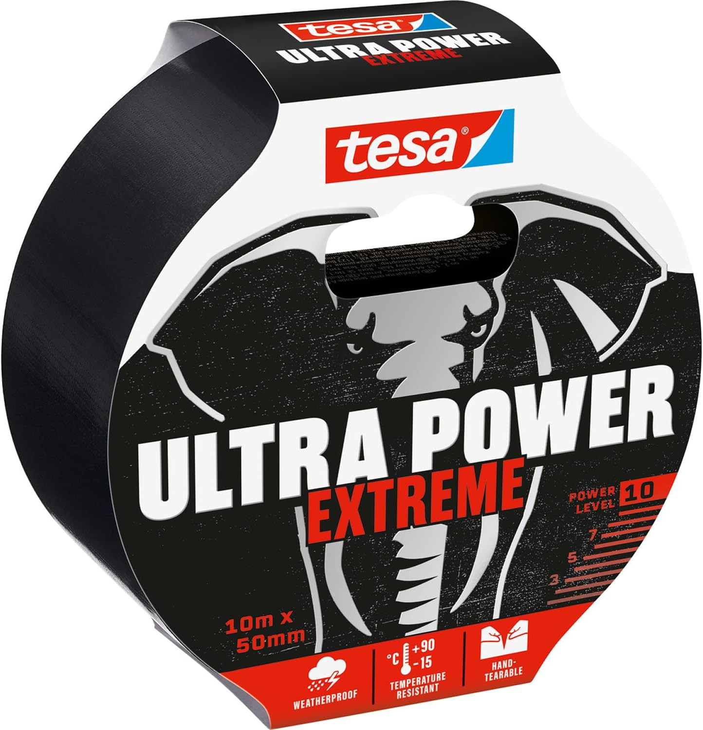 Tesa Ultra Power Extreme Super Duct Tape - Repair Tape with Extra Strong Hold Ev