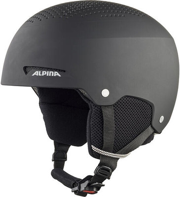 ALPINA ZUPO Unisex kids ski helmet Winter Sports Helmet Size 48-52cm Black matt