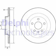 2x Bremsscheibe voll BG4966C DELPHI für VOLVO XC40