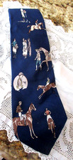 Polo Ralph Lauren 100 Silk Tie Equestrian Vintage