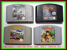 Thumbnail of ebay&reg; auction 236670745409 | N64 DIDDY KONG RACING, TUROK,  N64 CHAMELEON TWIST, TUROK 2 NINTENDO 64