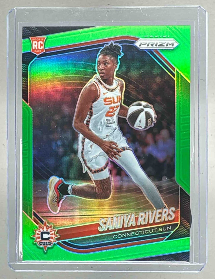 Saniya Rivers 2025 Panini WNBA Prizm #131 Lime Green Rookie RC /225