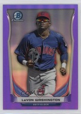 2014 Bowman Chrome Prospects Purple Refractor /150 LeVon Washington #BCP17 4g8