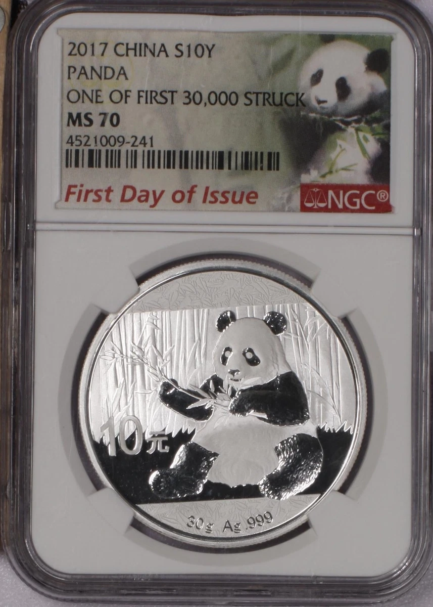 Chinese Panda MS 70 Graded 2017 Silver Bullion Coins for sale | eBay