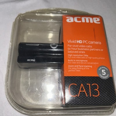 ACME CA13 HD 720p Vivid HD PC-Kamera 500mAh Brandneu und Versiegelt