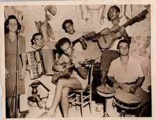 POST WWII ROMANO MUSSOLINI IL DUCE SON ORCHESTRA 1946 FOTO RITRATTO MA21