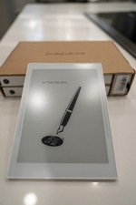 Supernote Nomad A6x2 White Dark Blue Vegan Leather Folio HOM Pen 2 Odyssey