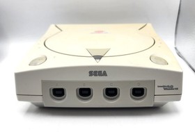 Sega Dreamcast Console HKT-3020 Controller & Hookups - Tstd Wrkng Discolored