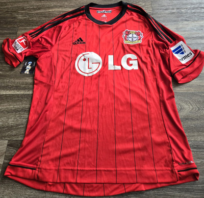 Adidas Bayer Leverkusen 13/14 Away Chicharito Futbol Jersey Mens