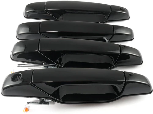 Painted Black Exterior Door Handle Replacement Fits 07-14 Silverado Sierra Tahoe