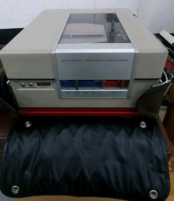Sony-Matic Portable Videocorder AV-3420CE Vintage Video Recorder Tasche Rarität