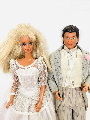 ♛Vintage◈ Barbie&Ken ♢♦OnParade!◈稀少♦♢ Barbie 1980's Wedding Party Barbie & Ken Mixed Lot Incomplete Read