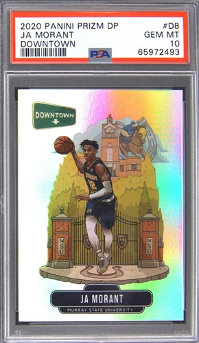 2020 PANINI PRIZM DRAFT PICKS DOWNTOWN #D8 JA MORANT PSA 10