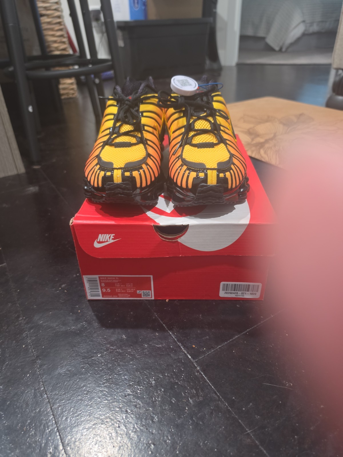 Size 8 Mens - BNIB  Nike Shox TL Sunrise Orange Yellow Gradient Shoes image 7