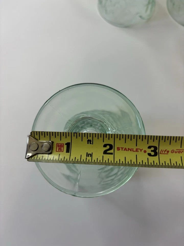 Juego de 6 platos de vidrio Waffle Cone verde claro depresión helado helado Amici Home Foto 3 de 4