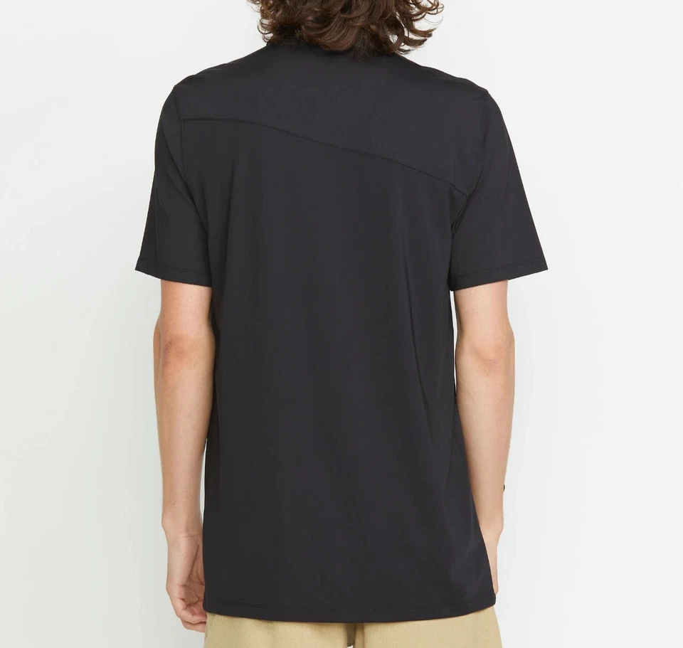 VOLCOM HAZARD PERF Men's S/S Polo Shirt - BLK - Small - NWT - LAST ONE - Image 2 of 3