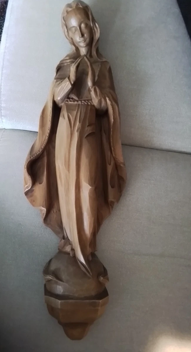 Wand Holzfigur - Maria Mutter Gottes- Handarbeit