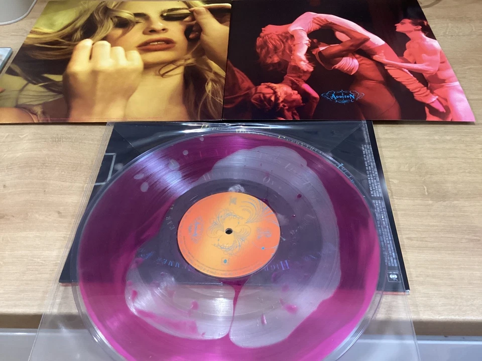 Addison Rae - Addison LP Vinyl Pink Glitter Sparkle Liquid Bad World New Mint - Image 4 of 4