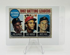 1968 Topps NL Batting Leaders CLEMENTE/GONZALEZ/ALOU #1 - VG-EX