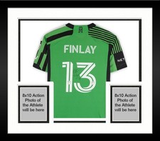 Framed Ethan Finlay Austin FC Signed MU #13 Jersey from 2024 MLS Season - Size S