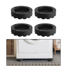 4 Pieces Anti Vibration Pads for Washing Machine, Non Skid, Reduce Noise Round