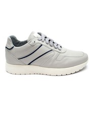 MELLUSO WALK U16268Z nuvola grigio scarpe uomo sneakers zeppa lacci pelle