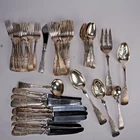Towle Sterling Silver Flatware 55pc Set 1979 1690 Engraved Forks Spoons Knives