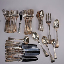 Towle Sterling Silver Flatware 55pc Set 1979 1690 Engraved Forks Spoons Knives